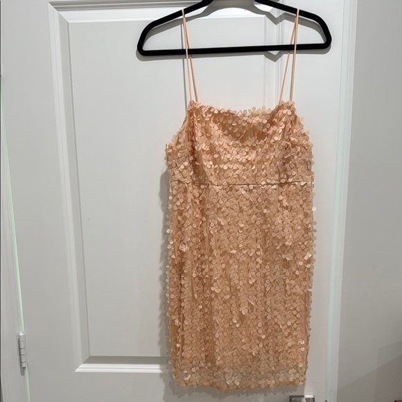 Anthropologie Peach Mini Dress - Picture 1 of 5
